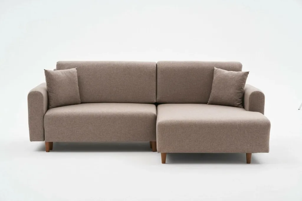 Kënd divan-krevat Atelier del Sofa, mane djathtas, ngjyrë kafe - 6