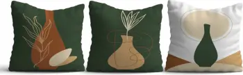 Set jastëkësh dekorativ (3 copë), Aberto Design, HMI-KIR-127