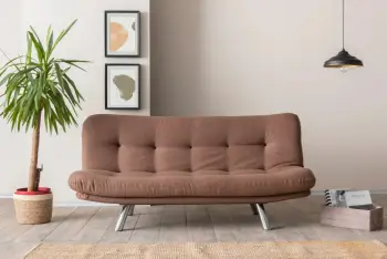 Krevat-sofa 3 vende, Atelier del Sofa, Misa Small, ngjyrë kafe e çelët