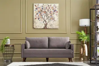 Divan dy ulës, ngjyrë kafe, Atelier del Sofa, Bella për 2 persona