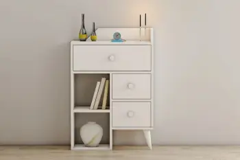 Komodë Hanah Home, Star, e bardhë