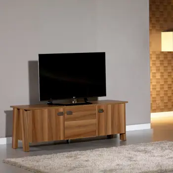 Komodë TV Story 4, ngjyrë kafe, Hanah Home