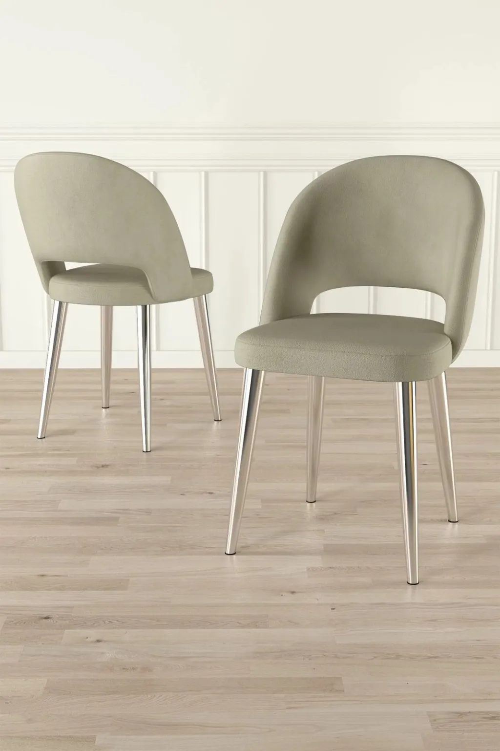 Set Karrigesh (4 Copë) Pane, antracit, krom - 1