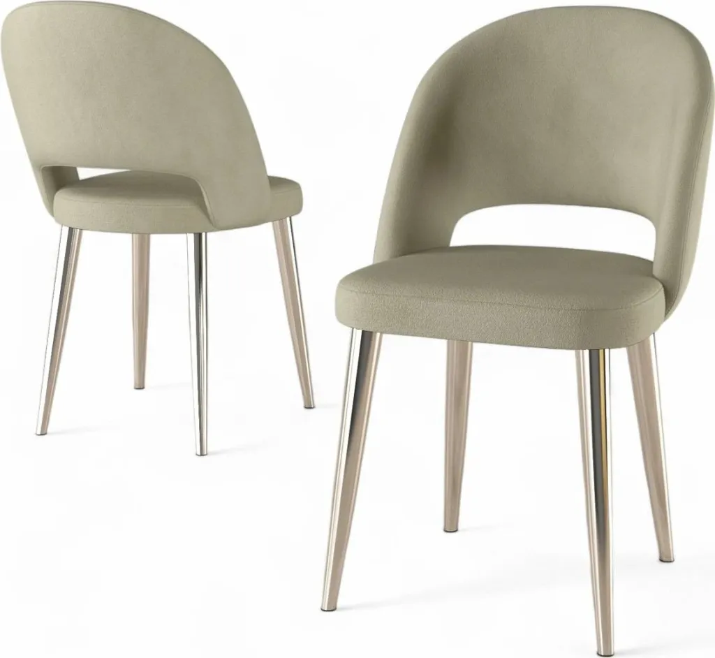 Set Karrigesh (4 Copë) Pane, antracit, krom - 2