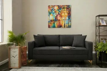 Divan dy-vendësh Atelier del Sofa, Berlin, antracit, ar