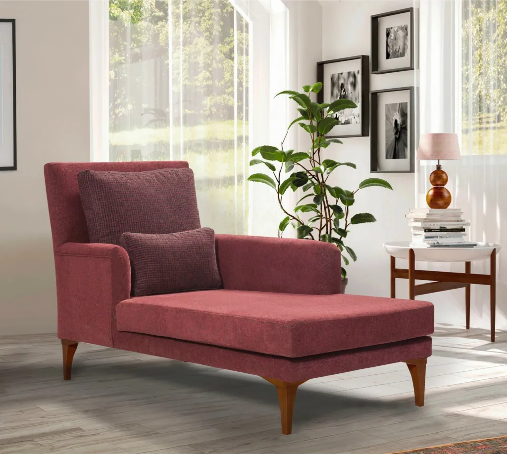 Divan Atelier del Sofa, ngjyrë e kuqe Claret - 1