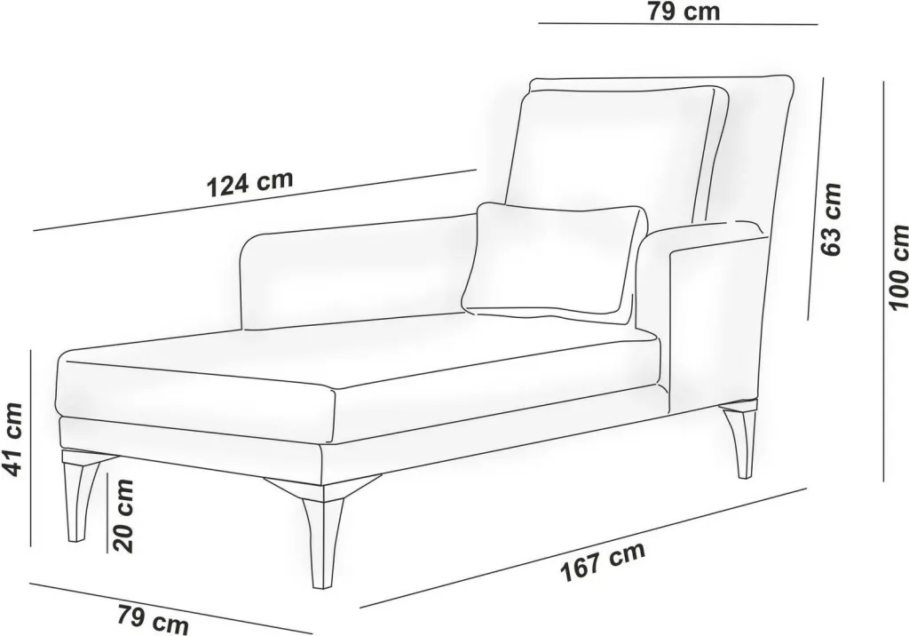 Divan Atelier del Sofa, ngjyrë e kuqe Claret - 10