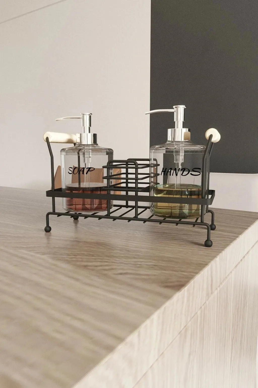 Dozator sapuni metalik Hermia, i zi, SB084-B - 1