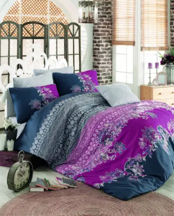 Set mbulesash për dyshek dopio Ranforce L'essentiel, Azra, fuksia