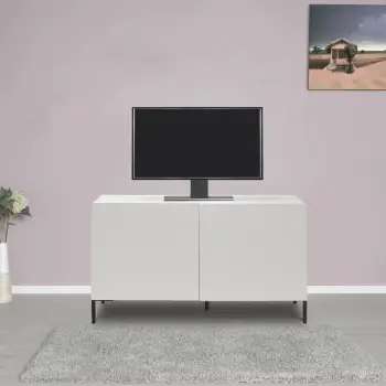 Komodë për TV Hanah Home, Tvc-722-Dd-1, ngjyrë diamant e bardhë