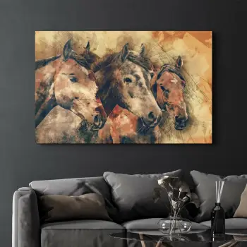 Pikturë dekorative prej xhami të temperuar, Wallity, OGLS-3064, 46x72cm