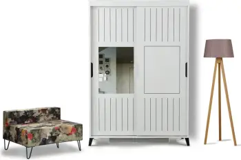 Dollap Rrobash Pasific Home Fuga 120, bardhë