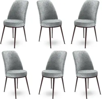 Set karrigesh (6 copë) Hanah Home, Dexa, gri, kafe