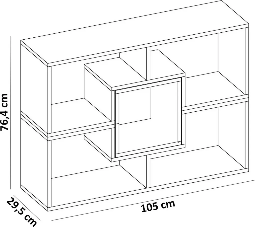 Librari / Raft Librash Beled, bardhë - 9