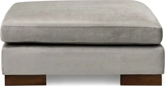 Këndare Tulip me pouf, ngjyrë gri e çelët - 10