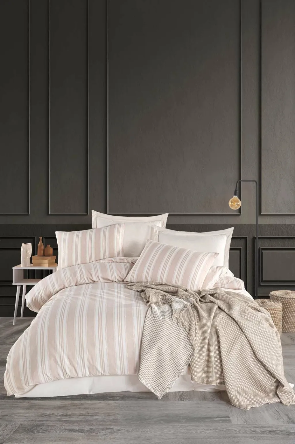 Set mbulesash për dyshek dopio, L'essentiel, Soft Line, bezhë - 1