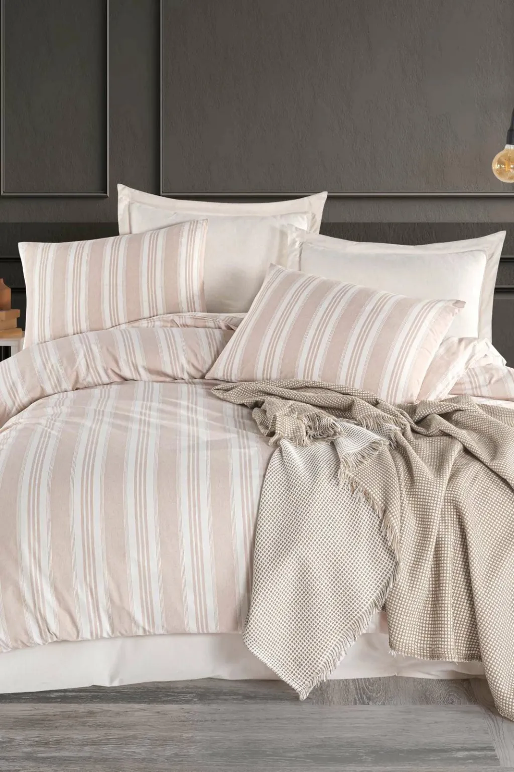 Set mbulesash për dyshek dopio, L'essentiel, Soft Line, bezhë - 2