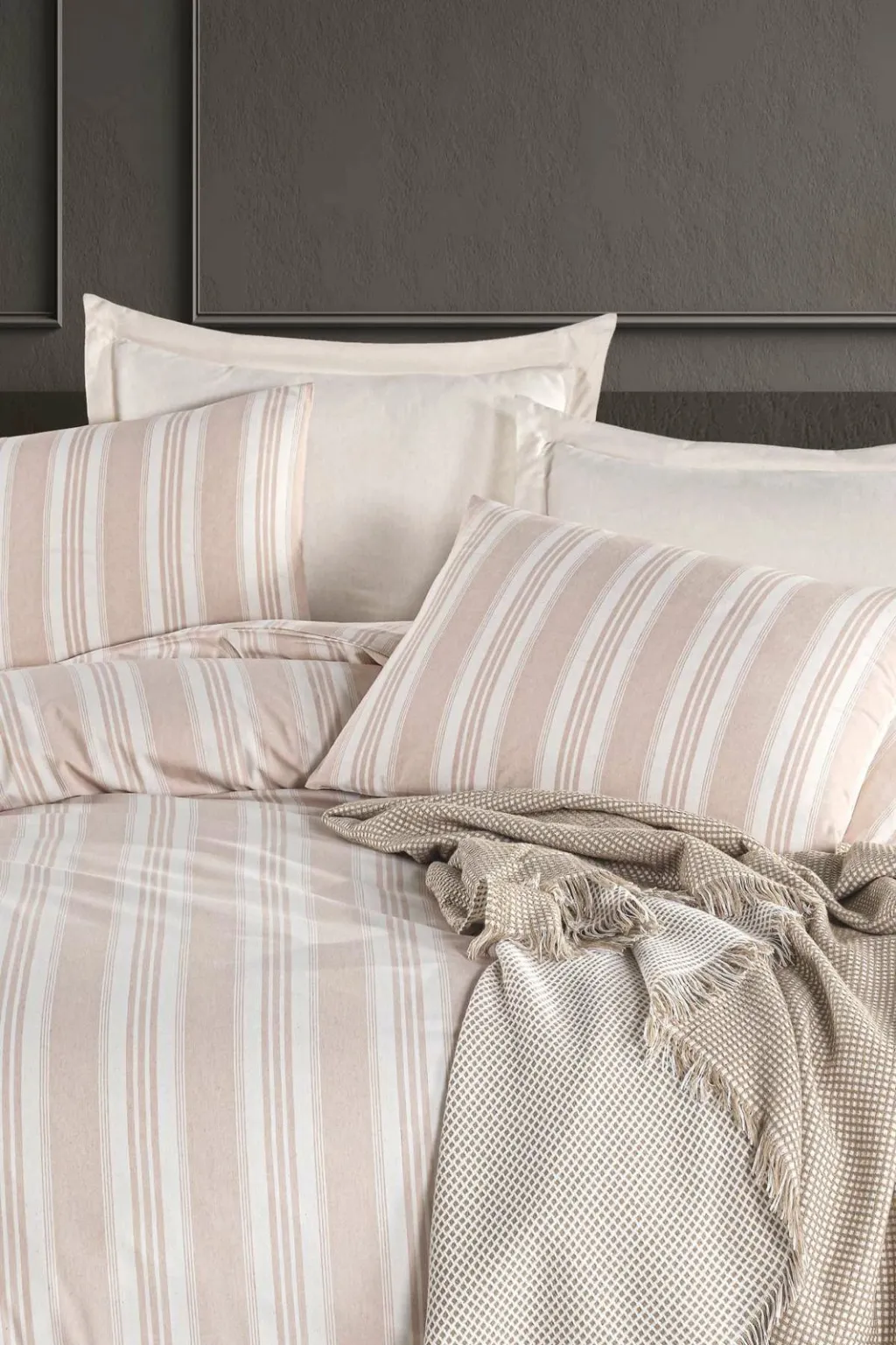 Set mbulesash për dyshek dopio, L'essentiel, Soft Line, bezhë - 3