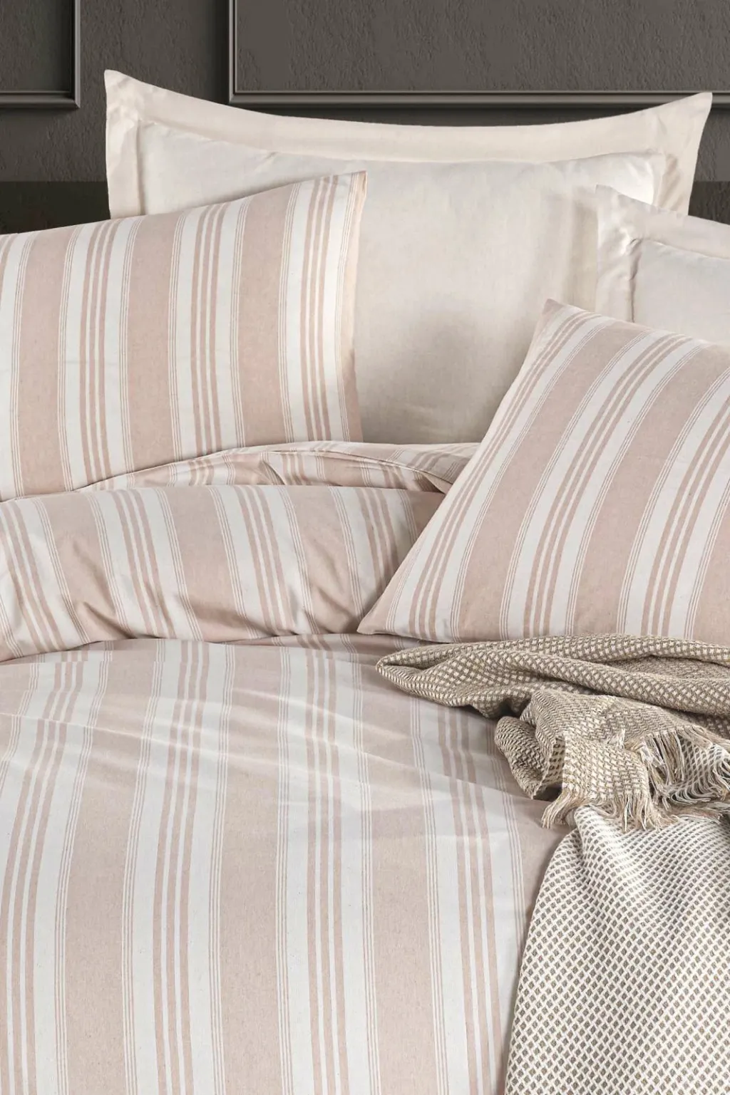 Set mbulesash për dyshek dopio, L'essentiel, Soft Line, bezhë - 4