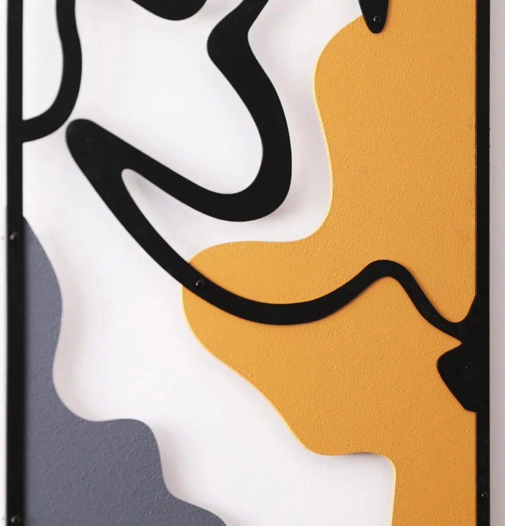 Aksesor dekorativ metalik për mur, Wallity, Complex, shumëngjyrësh, 118.5x54.5cm - 5