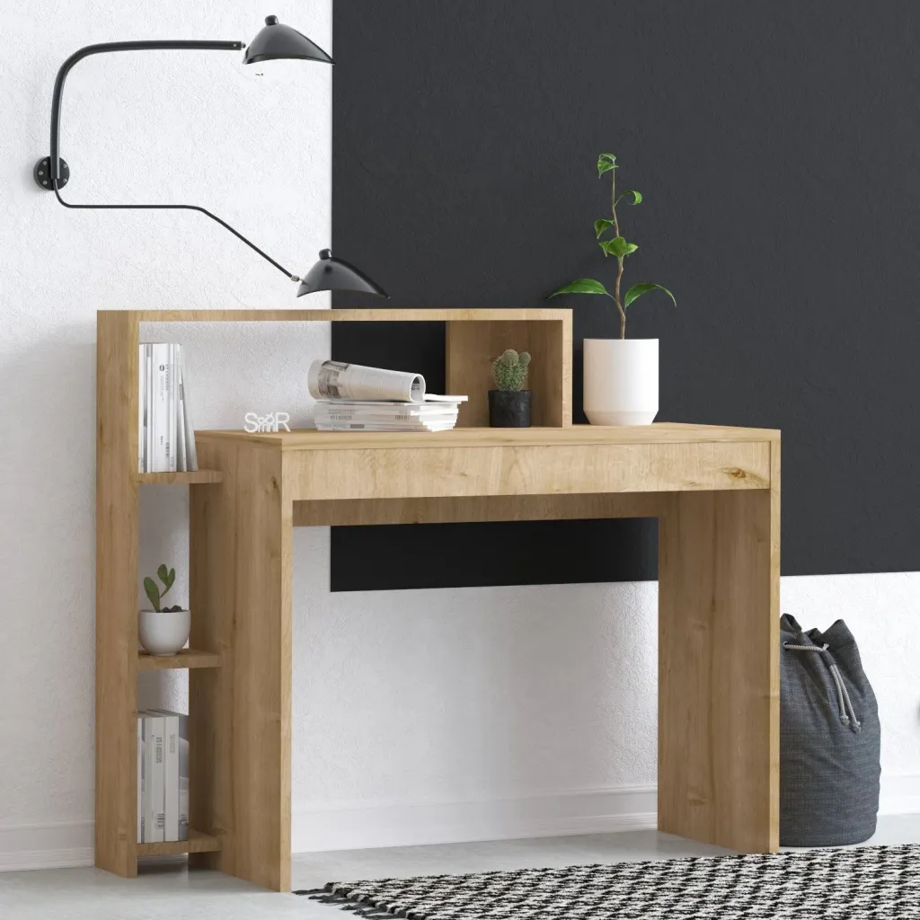 Tavolinë studimi Hanah Home, Uma, ngjyrë lisi - 2