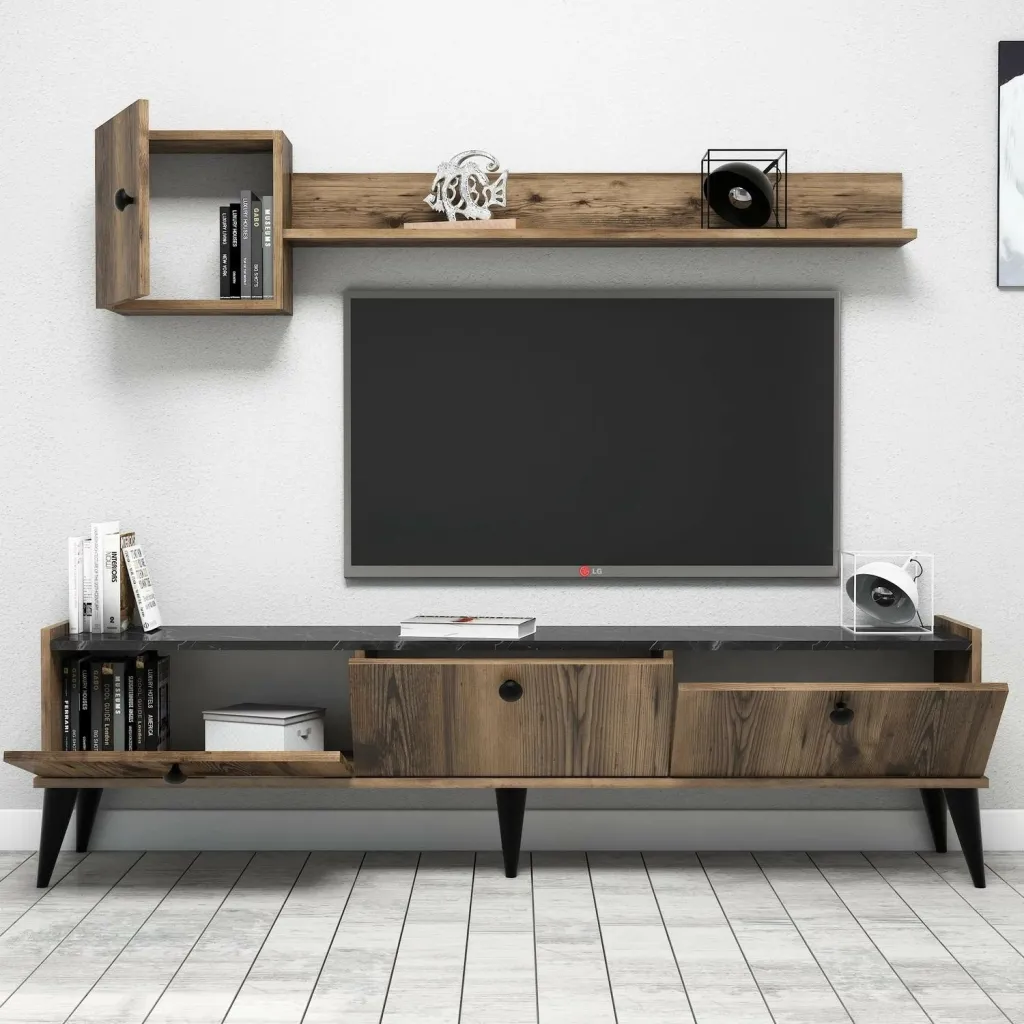 Njësi TV Lidya, arrë, mermer - 3