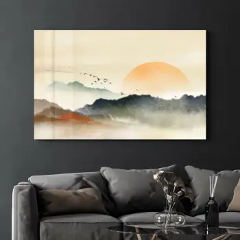 Pikturë dekorative prej xhami të temperuar Wallity, CAM-5063, 46x72cm