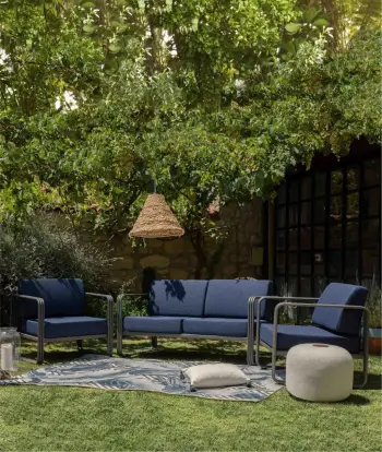 Karrige një vend për kopsht, ngjyrë blu e errët, Hanah Home, 700301