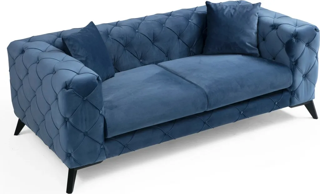 Divan dy ulëshe, ngjyrë kaltër, Como, Atelier del Sofa - 3