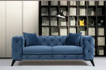 Divan dy ulëshe, ngjyrë kaltër, Como, Atelier del Sofa
