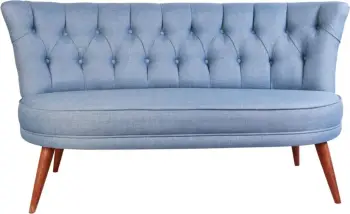 Divan dy-vendësh Atelier del Sofa, Richland Loveseat, indigo blue