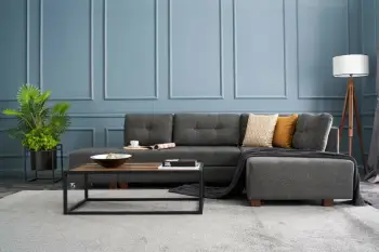 Kënd-sofë krevati Atelier del Sofa, kënd-sofë krevati anë e djathtë, ngjyrë antracit
