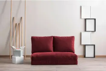 Divan-krevat 2 vende, Atelier del Sofa, Taida, ngjyrë e kuqe e errët