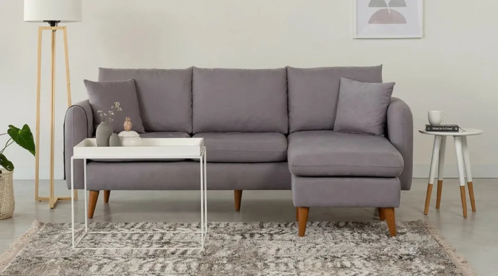 Këndoll sofaje Atelier del Sofa, Sofia kënd i djathtë, ngjyrë gri - 1