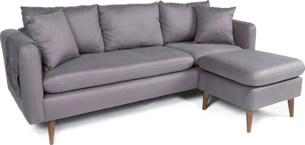 Këndoll sofaje Atelier del Sofa, Sofia kënd i djathtë, ngjyrë gri - 4
