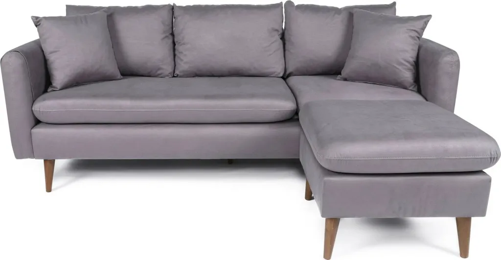 Këndoll sofaje Atelier del Sofa, Sofia kënd i djathtë, ngjyrë gri - 5