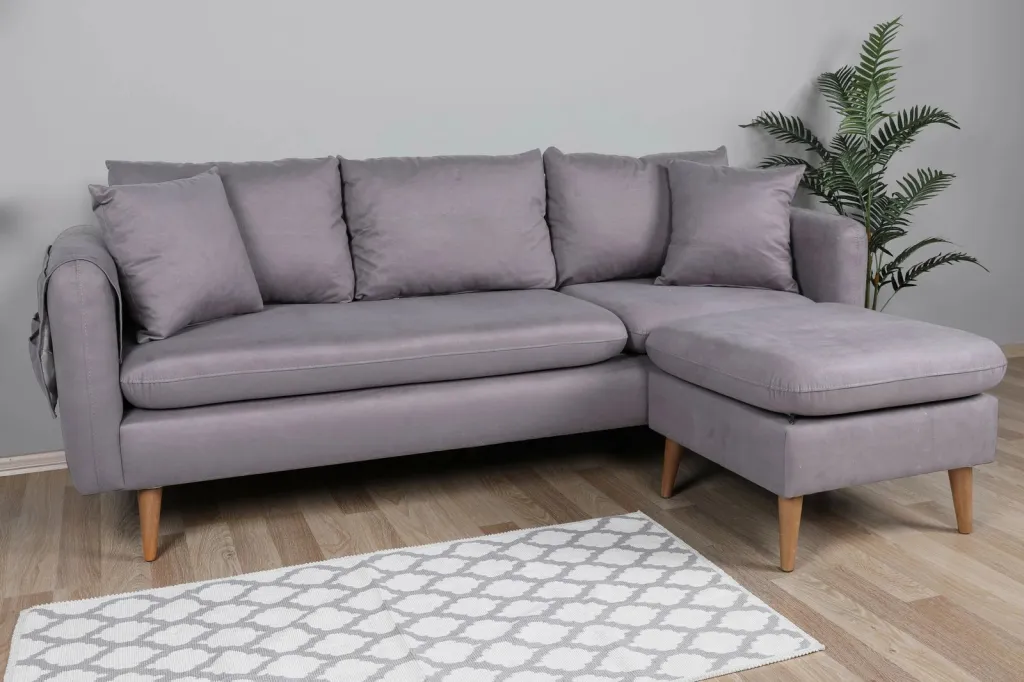 Këndoll sofaje Atelier del Sofa, Sofia kënd i djathtë, ngjyrë gri - 6