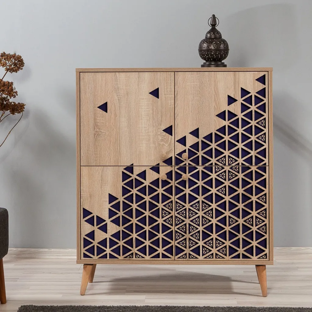 Dollap multifunksional Hanah Home, Multilux-123, ngjyrë lisi Sonoma - 2
