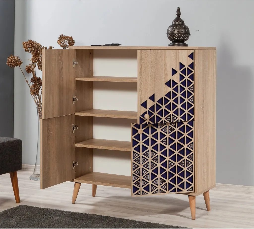 Dollap multifunksional Hanah Home, Multilux-123, ngjyrë lisi Sonoma - 3