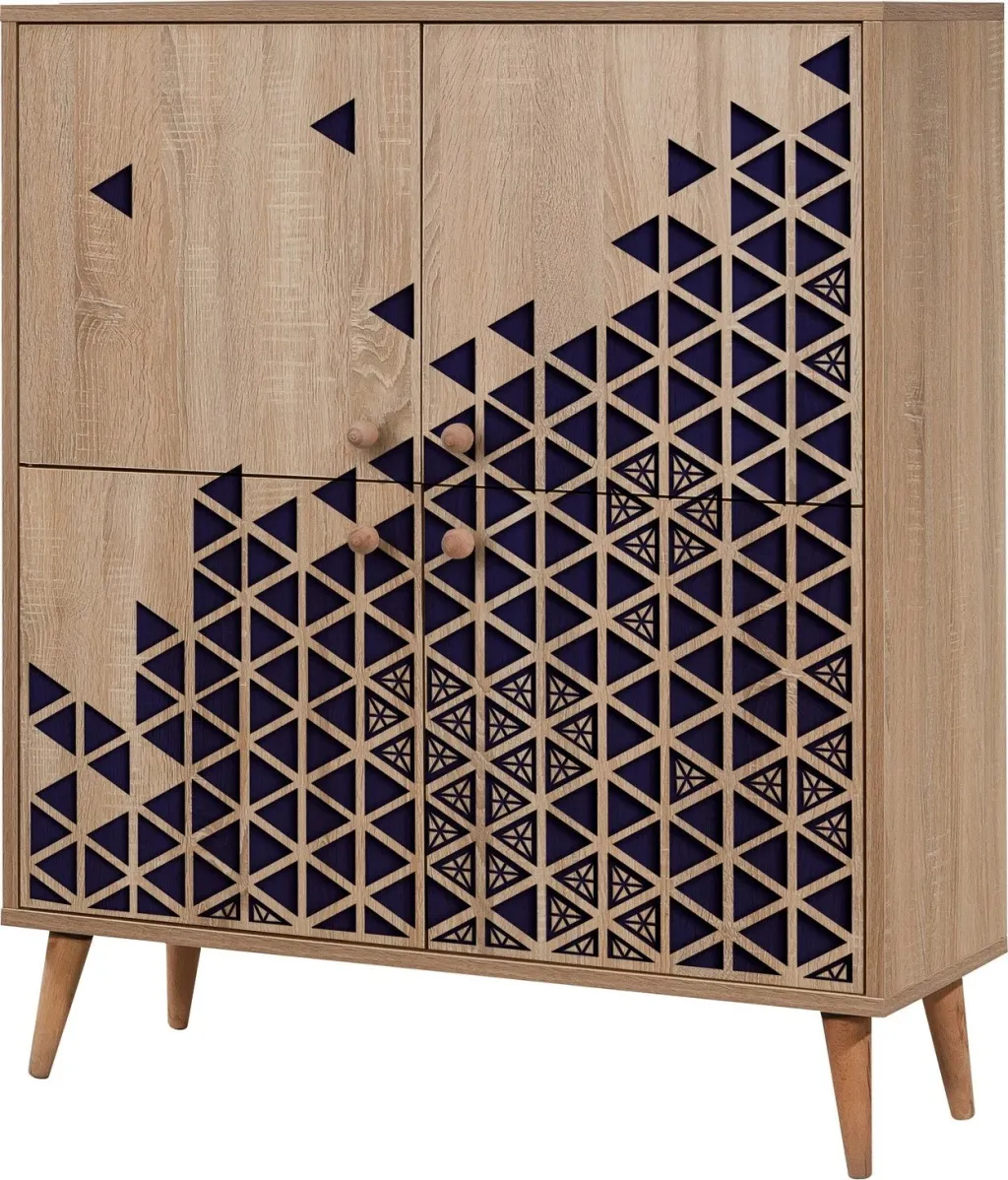 Dollap multifunksional Hanah Home, Multilux-123, ngjyrë lisi Sonoma - 5