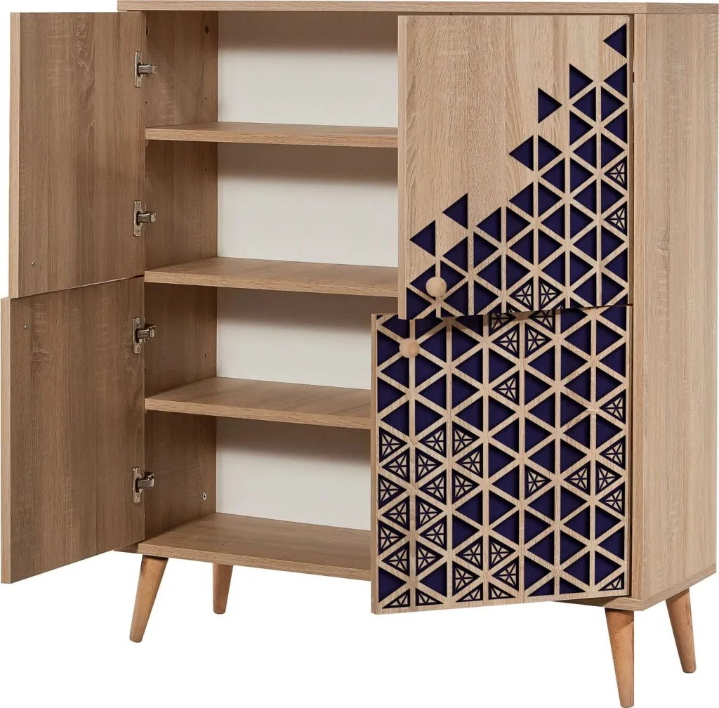 Dollap multifunksional Hanah Home, Multilux-123, ngjyrë lisi Sonoma - 6