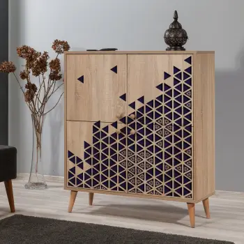 Dollap multifunksional Hanah Home, Multilux-123, ngjyrë lisi Sonoma