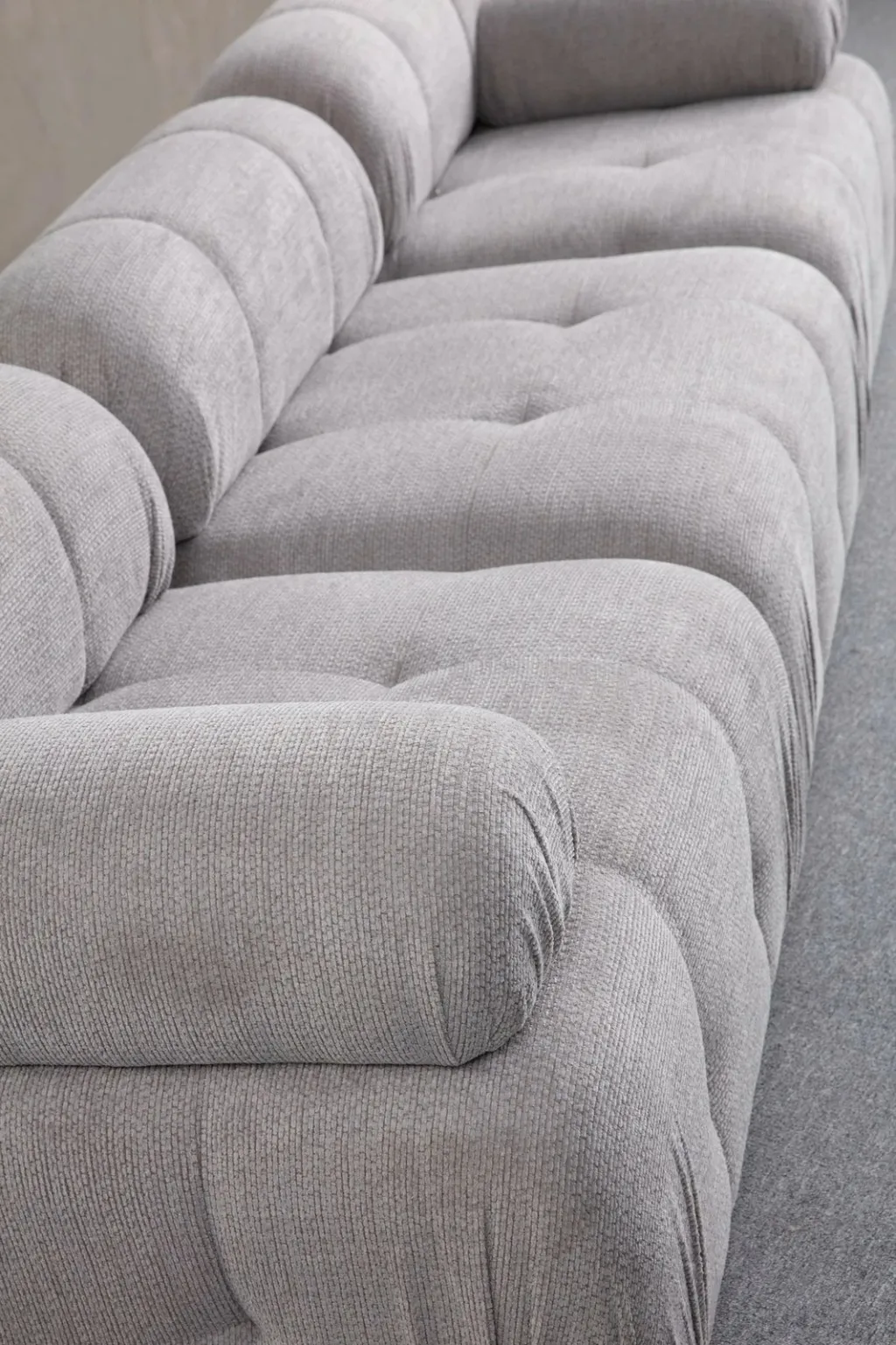 Kënd-sofë Atelier del Sofa, Petite 3, ngjyrë gri e çelët - 4