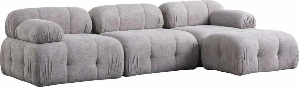 Kënd-sofë Atelier del Sofa, Petite 3, ngjyrë gri e çelët - 5