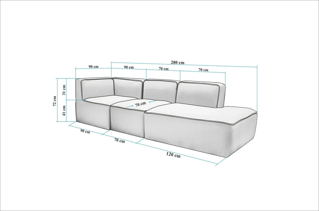 Këndollëse Atelier del Sofa, More M (M2-M1-M3), ngjyrë krem - 5