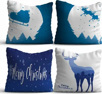 Set jastëkësh dekorativ (4 copë), Aberto Design, NYXMAS03
