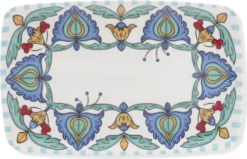 Pjatë shërbimi shumëngjyrëshe, Hermia, LMN004, 34x25cm