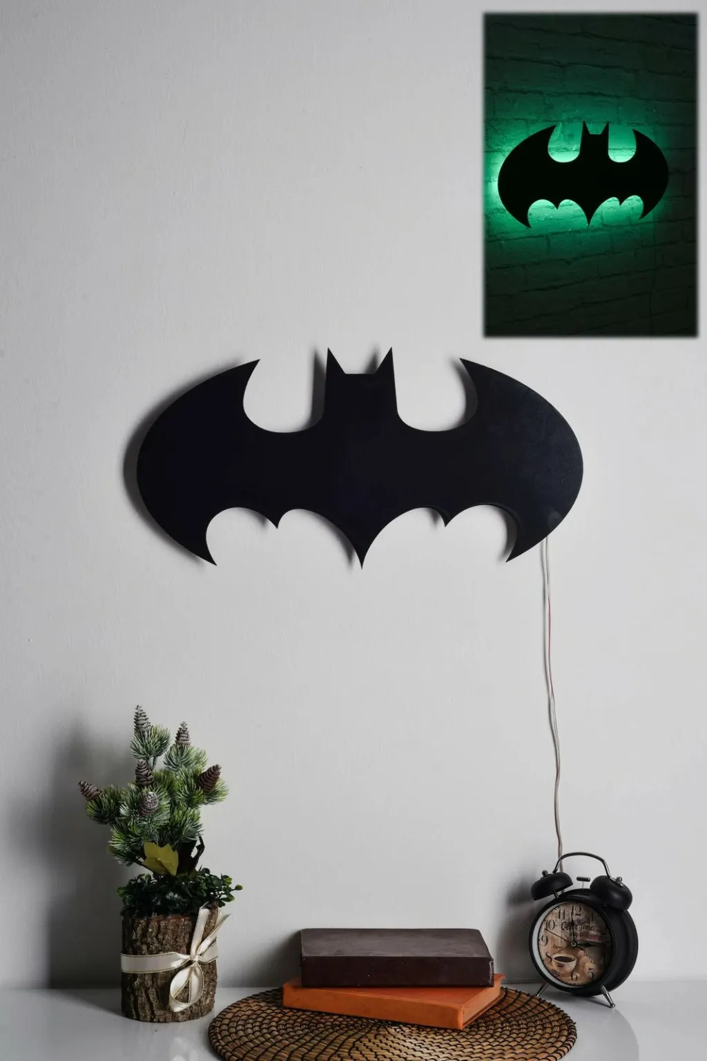 Dritë dekorative LED, Batman, ngjyrë e gjelbër - 2