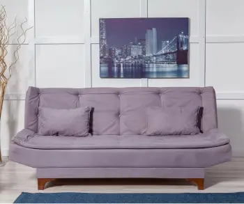 Krevati divan 3-vendësh, Atelier del Sofa, Kelebek, ngjyrë gri