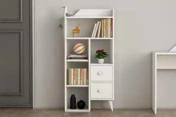 Raft librash Hanah Home, Star, i bardhë